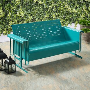 Isabela metal retro discount glider bench august grove